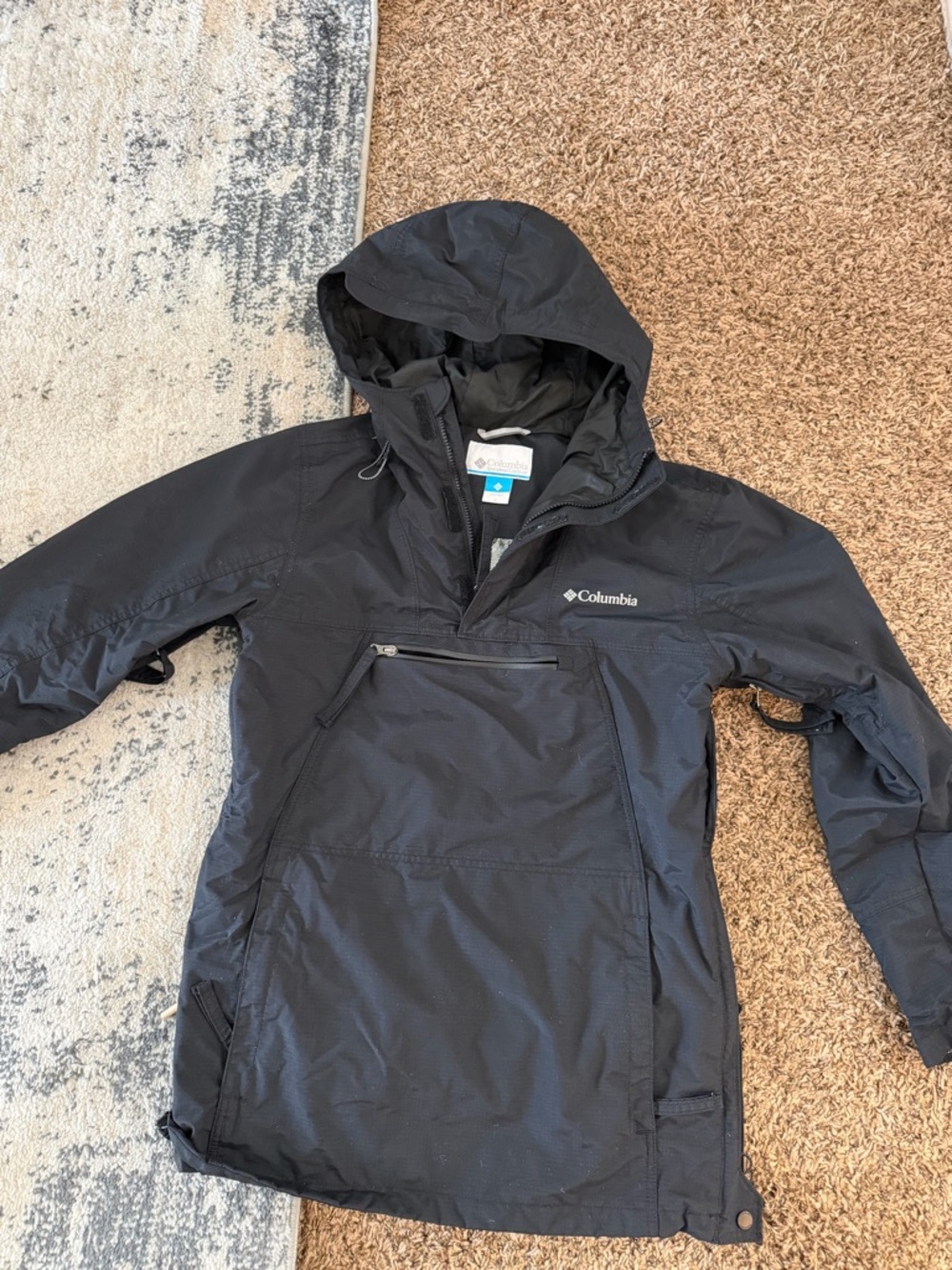 Columbia Men’s Black Hooded Anorak Jacket